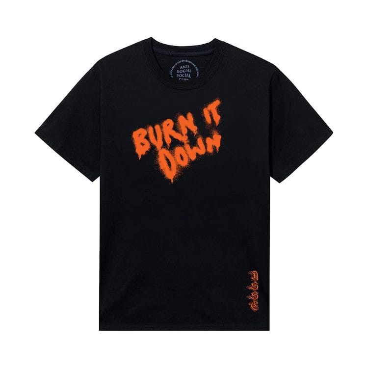 Anti Social Social Club Burn It Down 2 T-Shirt Black
