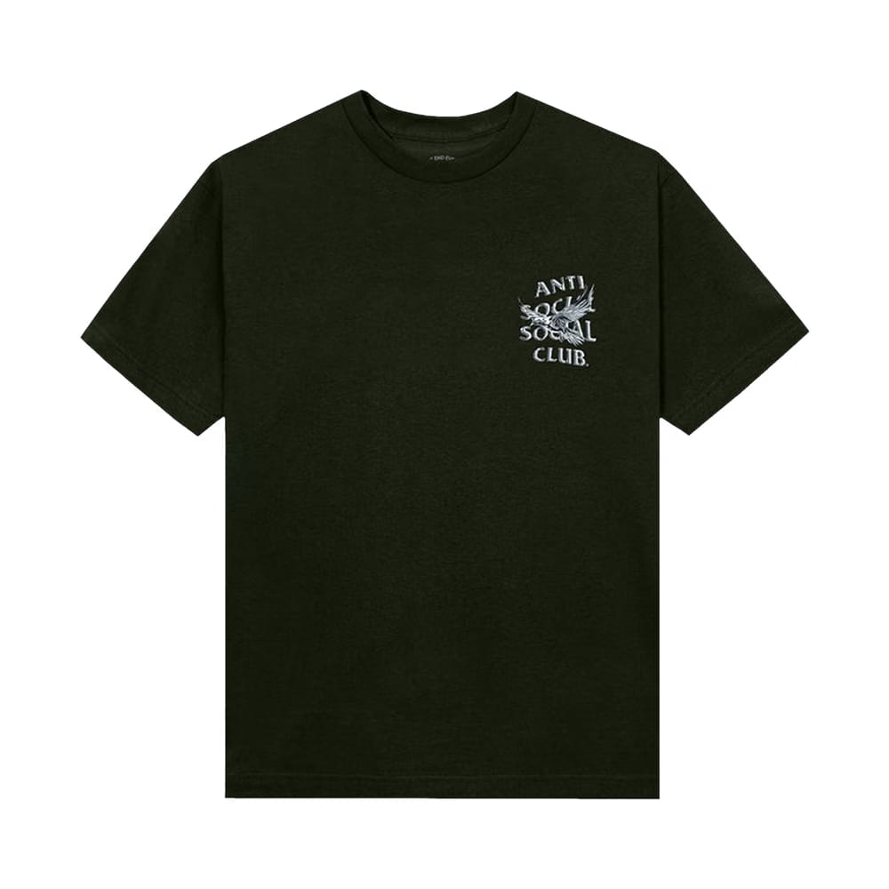 Anti Social Social Club Frantically Melting T-Shirt Olive