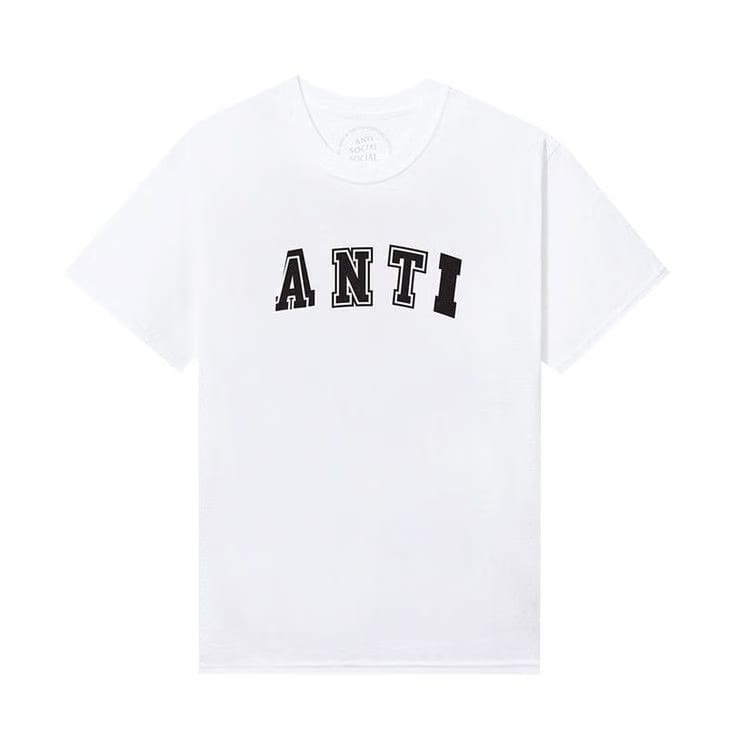 Anti Social Social Club x 2 Tone Anti College T-Shirt White