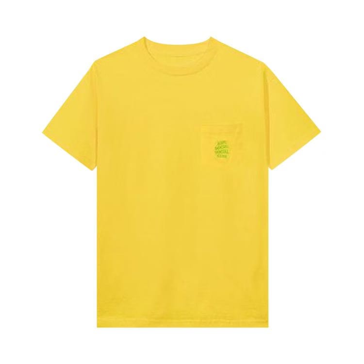 Anti Social Social Club Cross My Heart T-Shirt Yellow