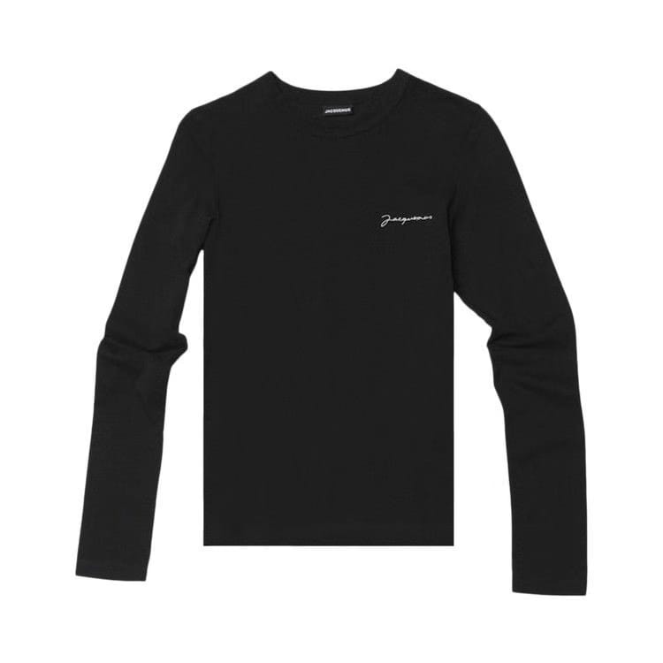 Jacquemus Le T-Shirt Brode Ml Black