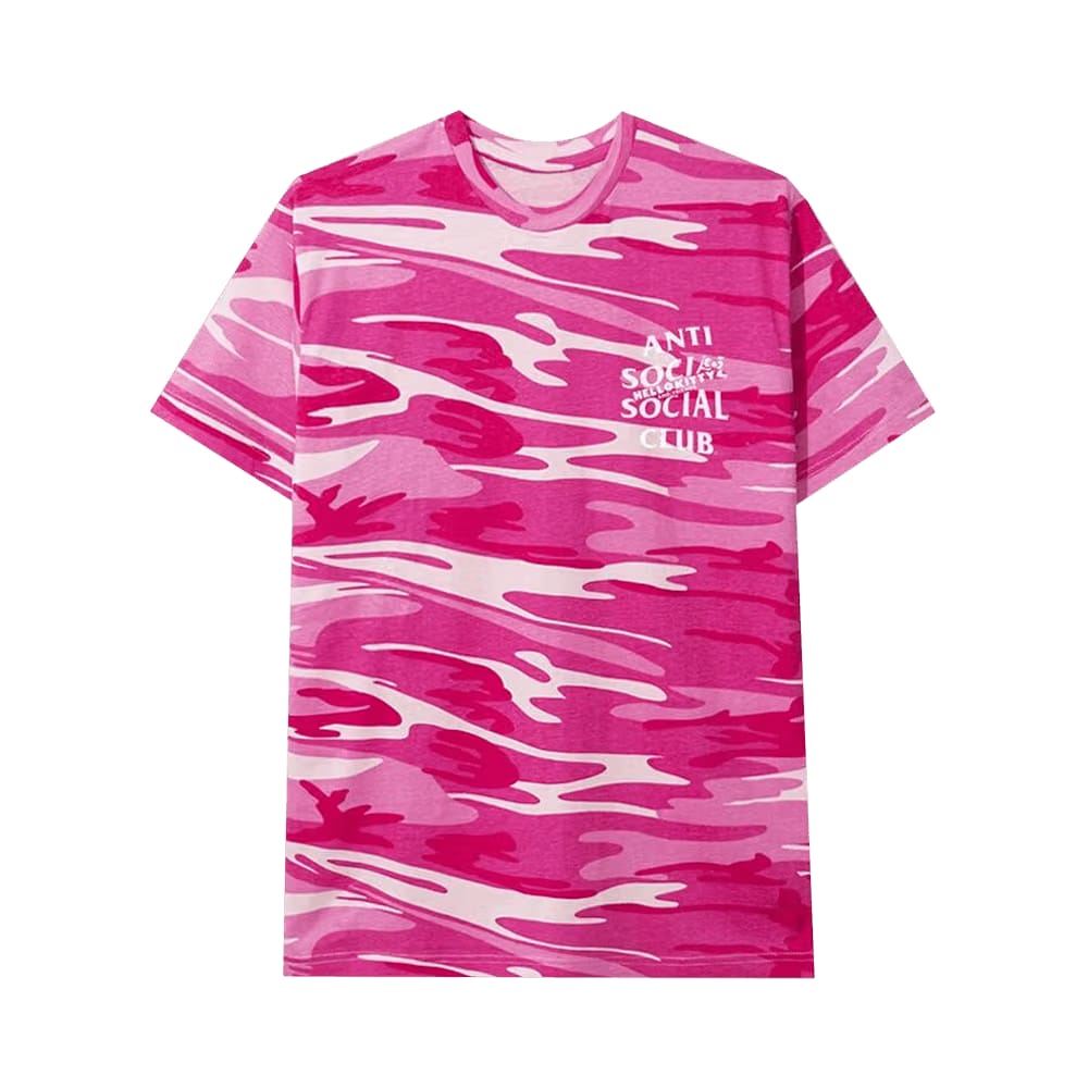 Anti Social Social Club x Hello Kitty And Friends T-Shirt Pink Camo