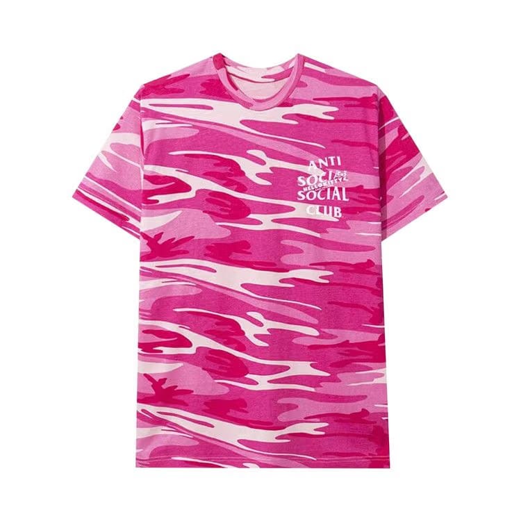 Anti Social Social Club x Hello Kitty And Friends T-Shirt Pink Camo