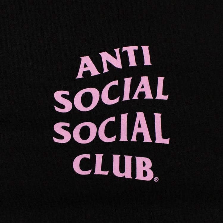 Anti Social Social Club Never Again Shorts-Sleeve T-Shirt Black
