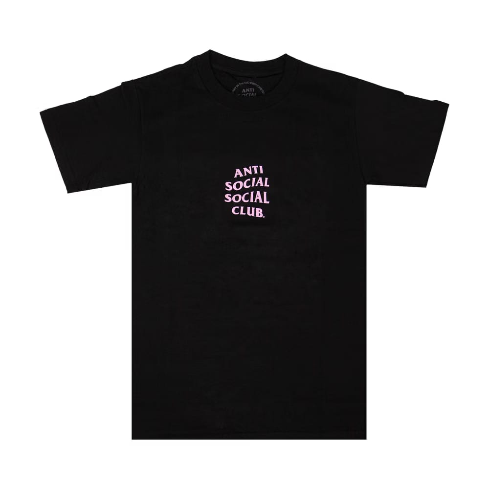Anti Social Social Club Never Again Shorts-Sleeve T-Shirt Black