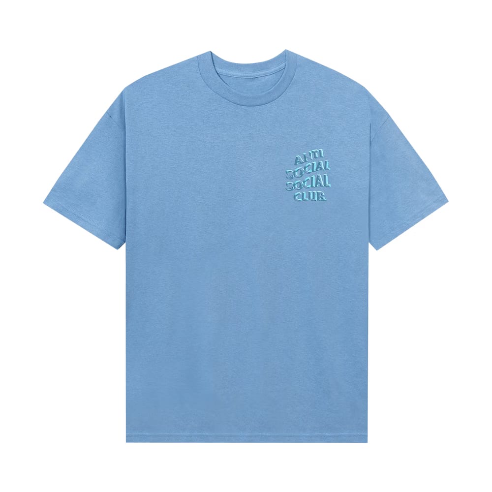 Anti Social Social Club Deeper Than Usual T-Shirt Aquatic Blue