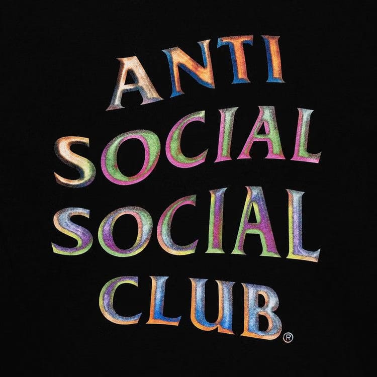 Anti Social Social Club Temporary Memory Pink T-Shirt Black