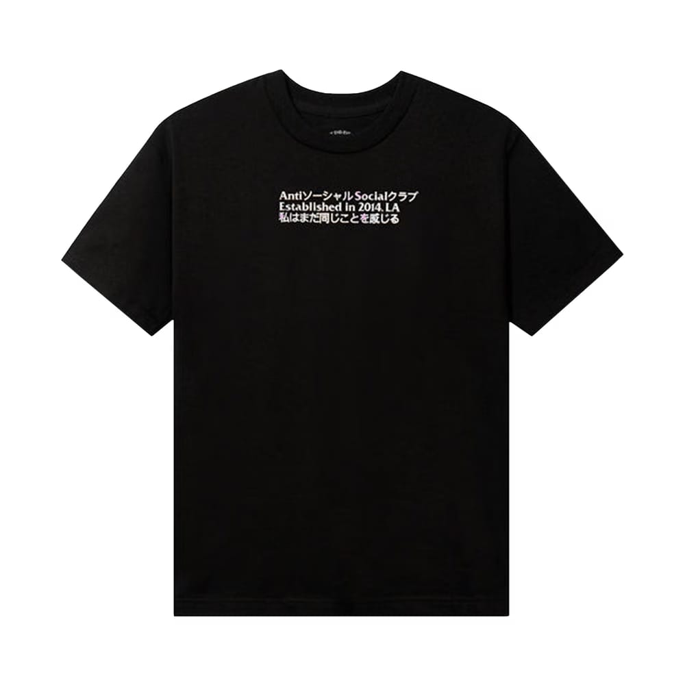 Anti Social Social Club Temporary Memory T-Shirt Black