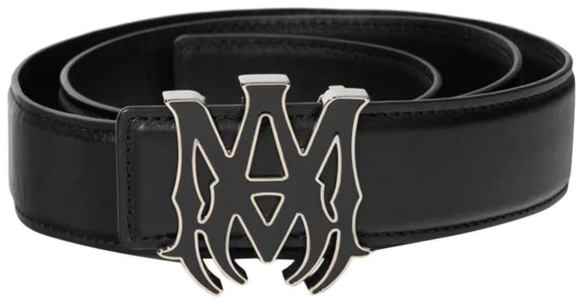 Amiri Nappa MA 4cm Belt Black