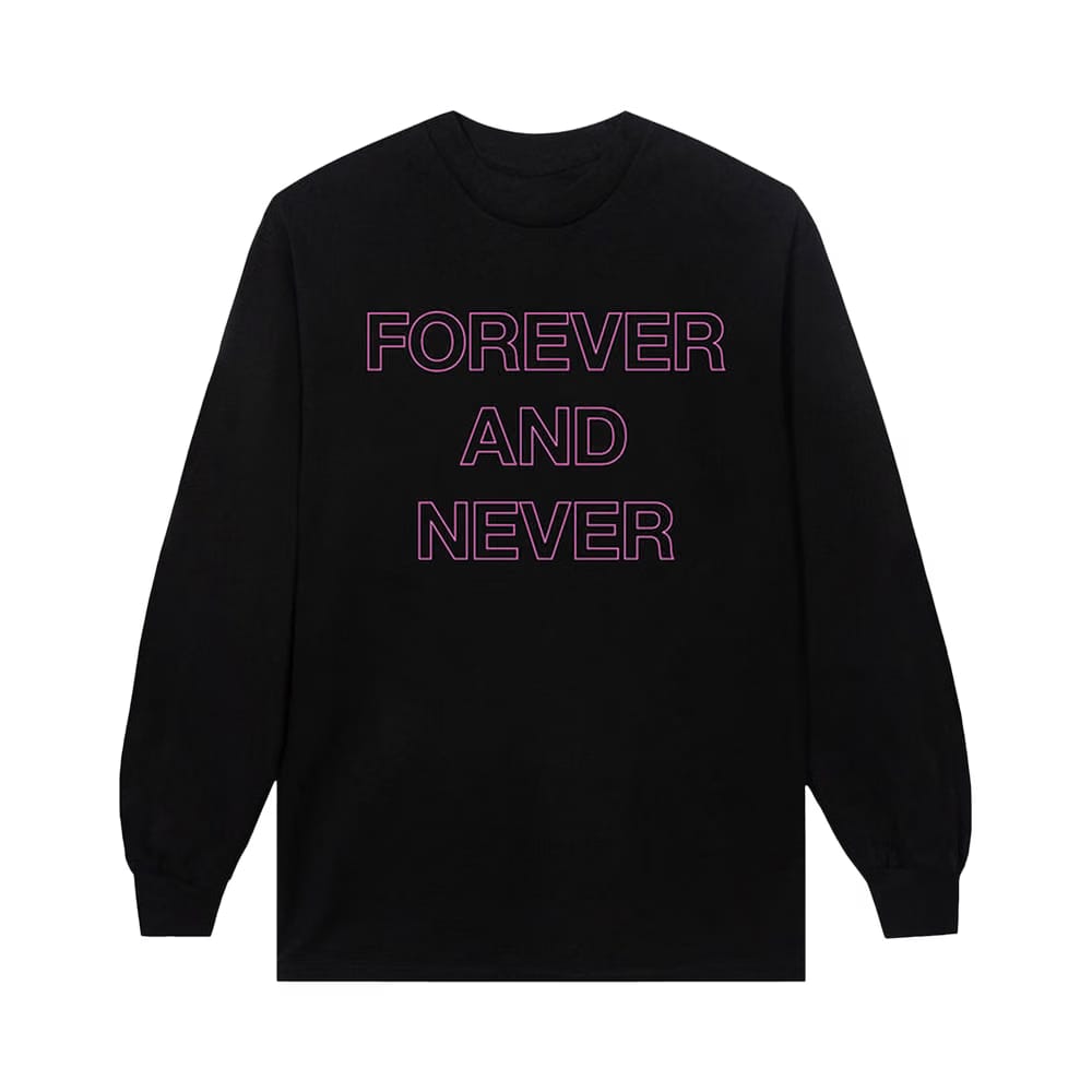 Anti Social Social Club Forever & Never Long-Sleeve T-Shirt Black