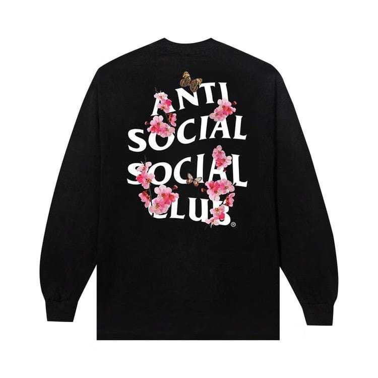 Anti Social Social Club Kkotch Long-Sleeve T-Shirt Black