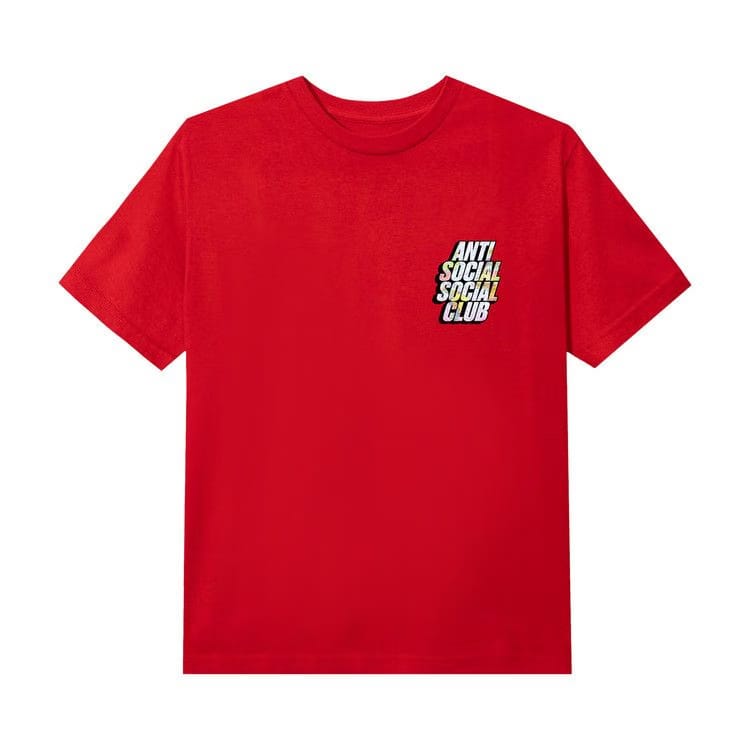 Anti Social Social Club Drop A Pin T-Shirt Red