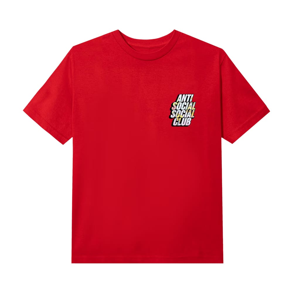 Anti Social Social Club Drop A Pin T-Shirt Red