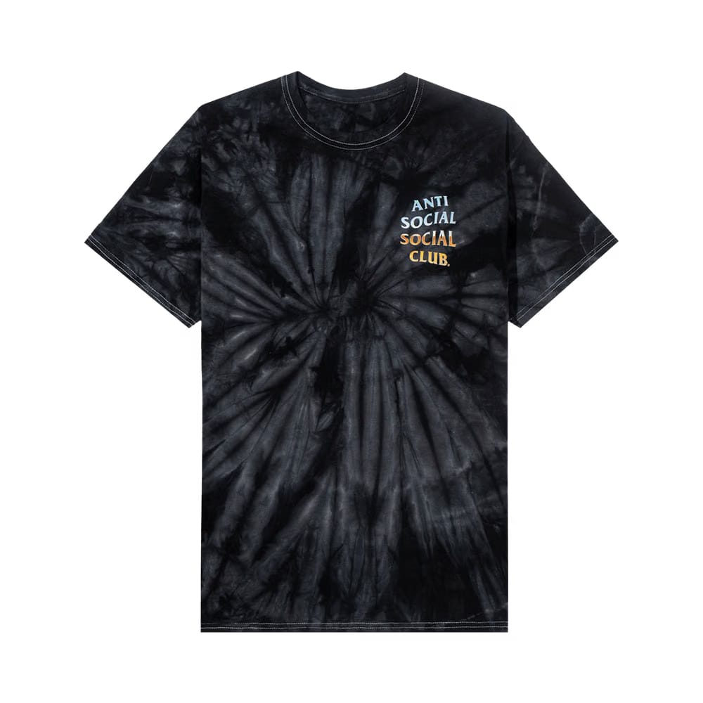 Anti Social Social Club Thermal Internal Tie Dye T-Shirt Black