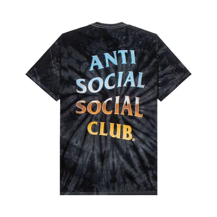 Anti Social Social Club Thermal Internal Tie Dye T-Shirt Black