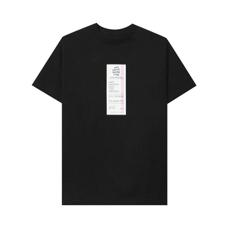 Anti Social Social Club Read Receipts T-Shirt Black
