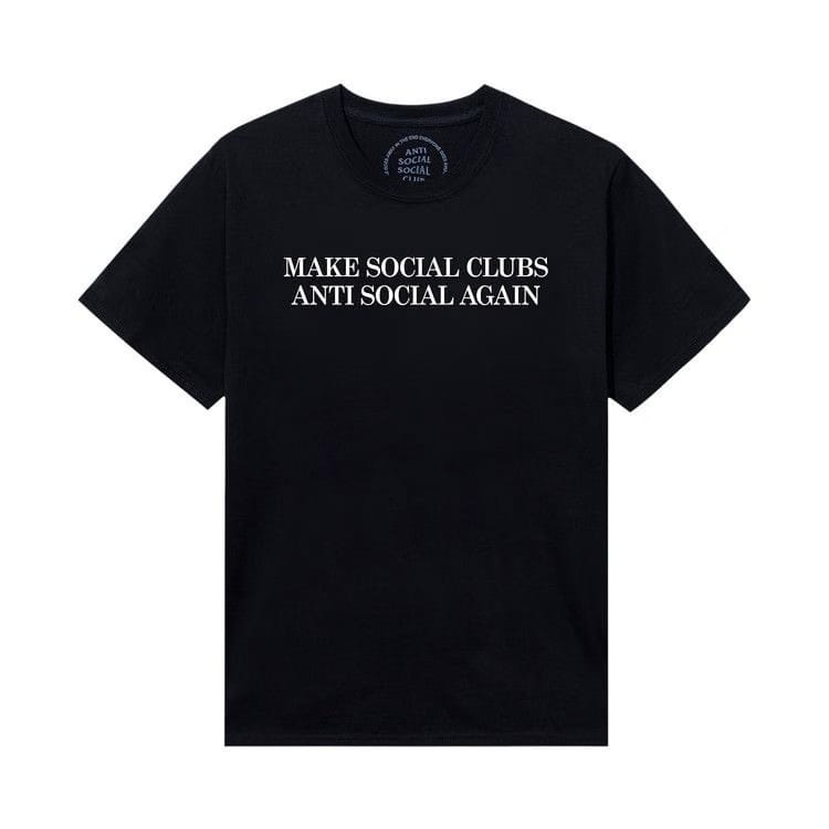Anti Social Social Club Double Hate T-Shirt Black