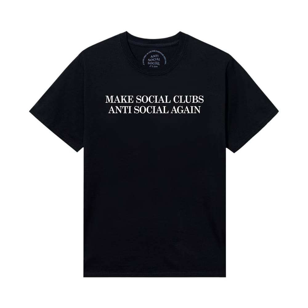 Anti Social Social Club Double Hate T-Shirt Black