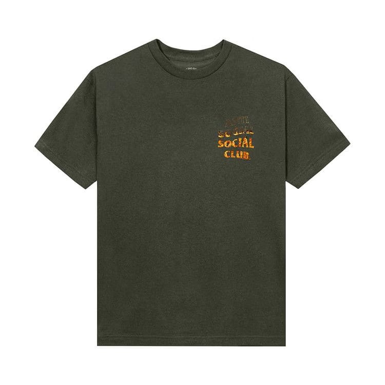 Anti Social Social Club A Fire Inside T-Shirt Olive