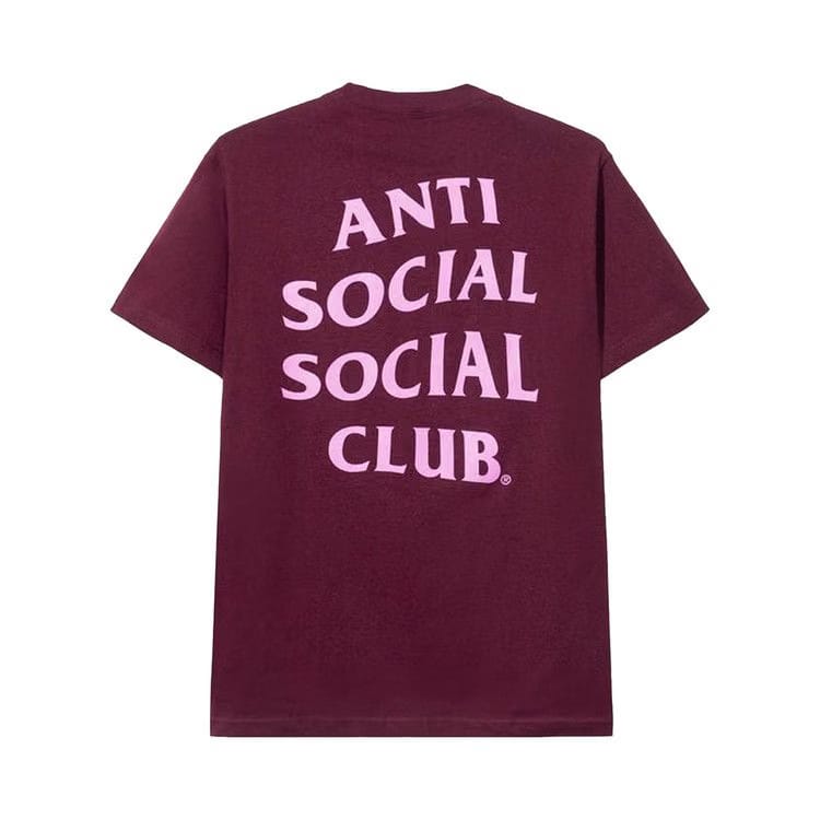 Anti Social Social Club Read Receipts T-Shirt Maroon