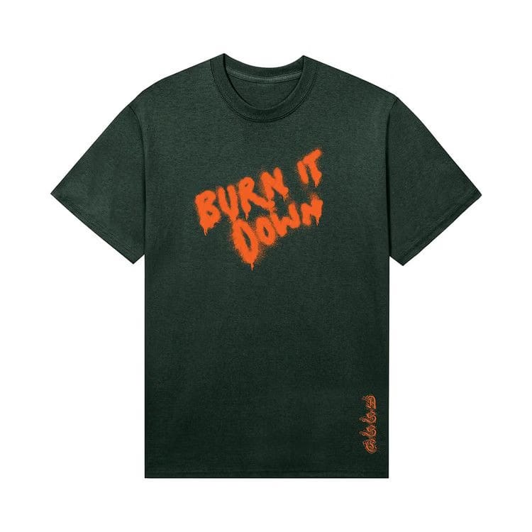Anti Social Social Club Burn It Down 2 T-Shirt Green