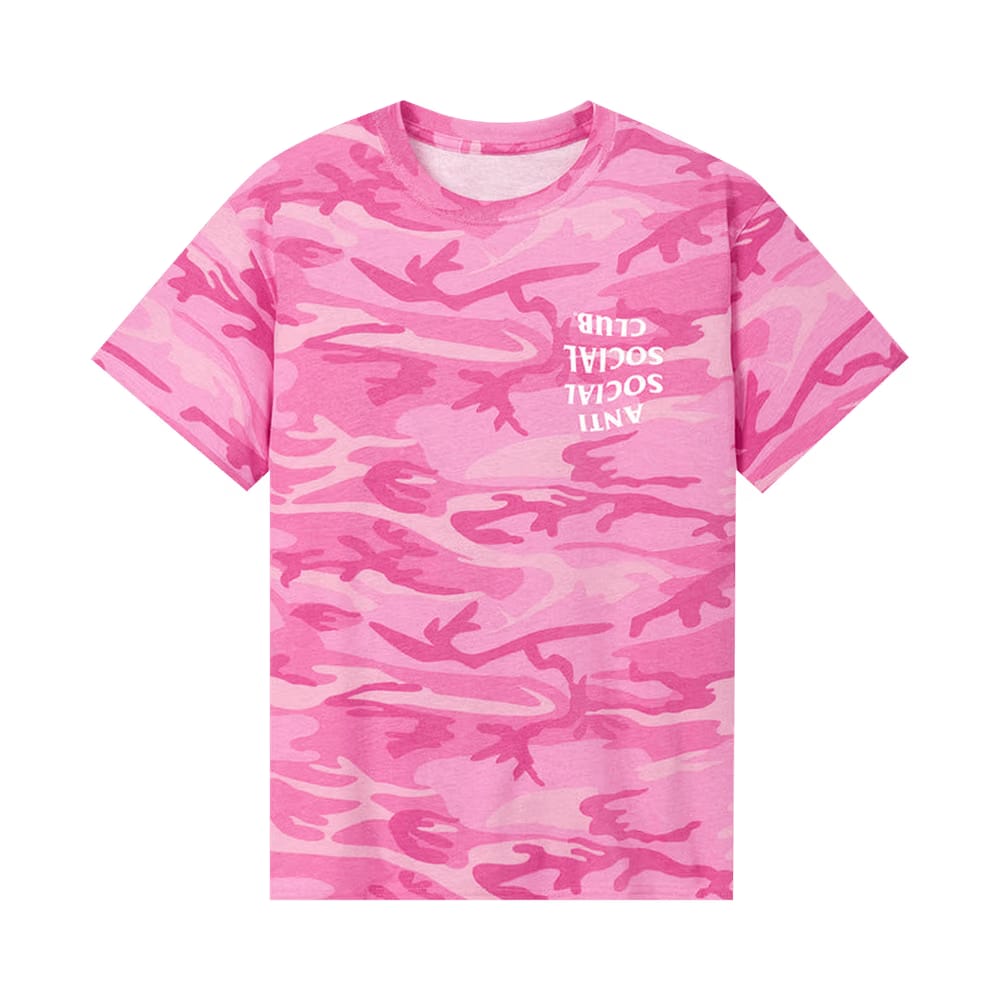 Anti Social Social Club Mind Play T-Shirt Pink Camo