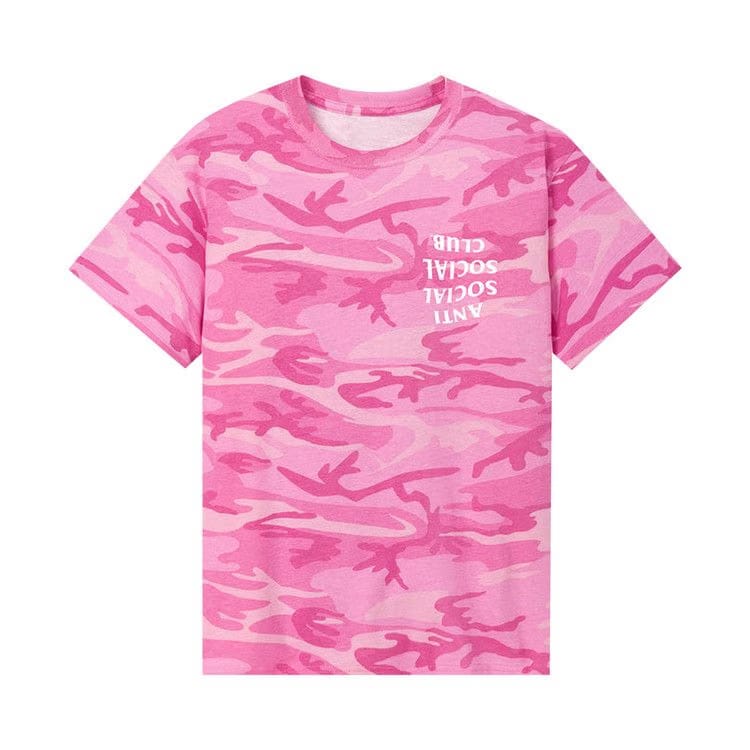Anti Social Social Club Mind Play T-Shirt Pink Camo
