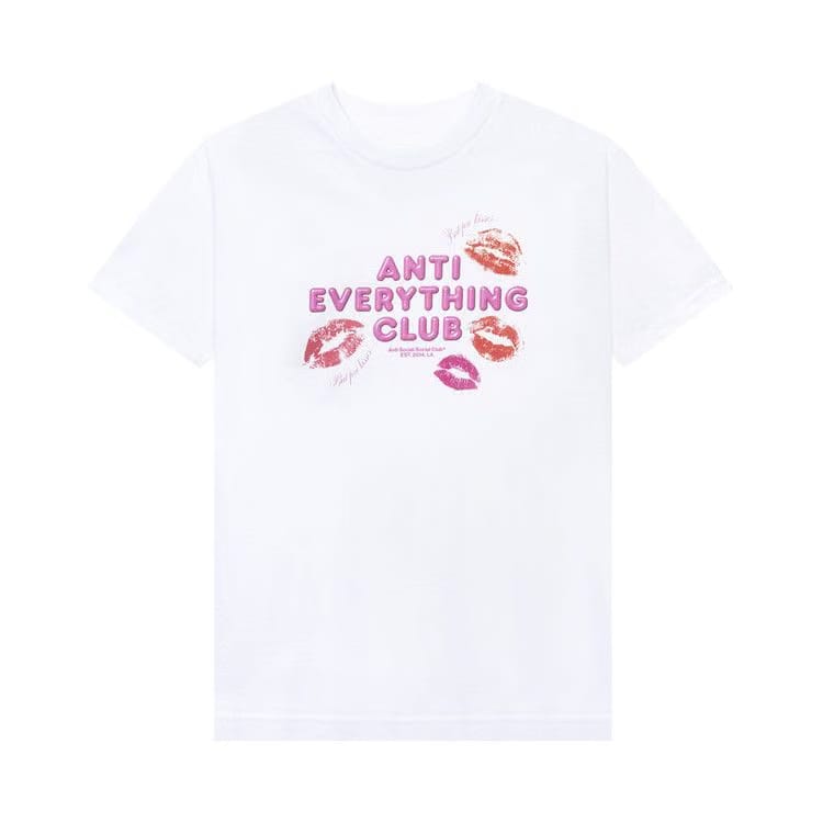 Anti Social Social Club Anti Everything Club <3 T-Shirt White
