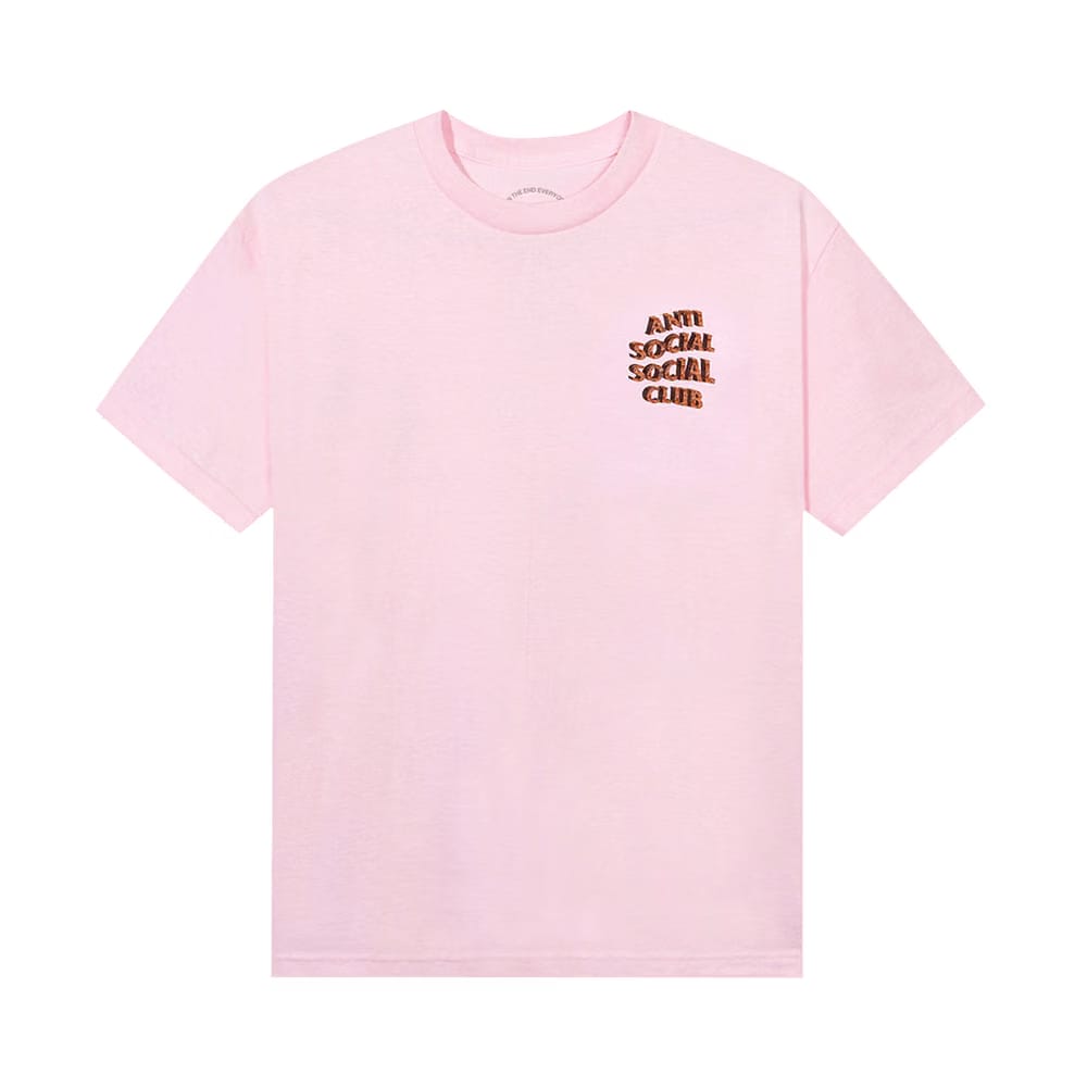 Anti Social Social Club White Picket Fence T-Shirt Pink