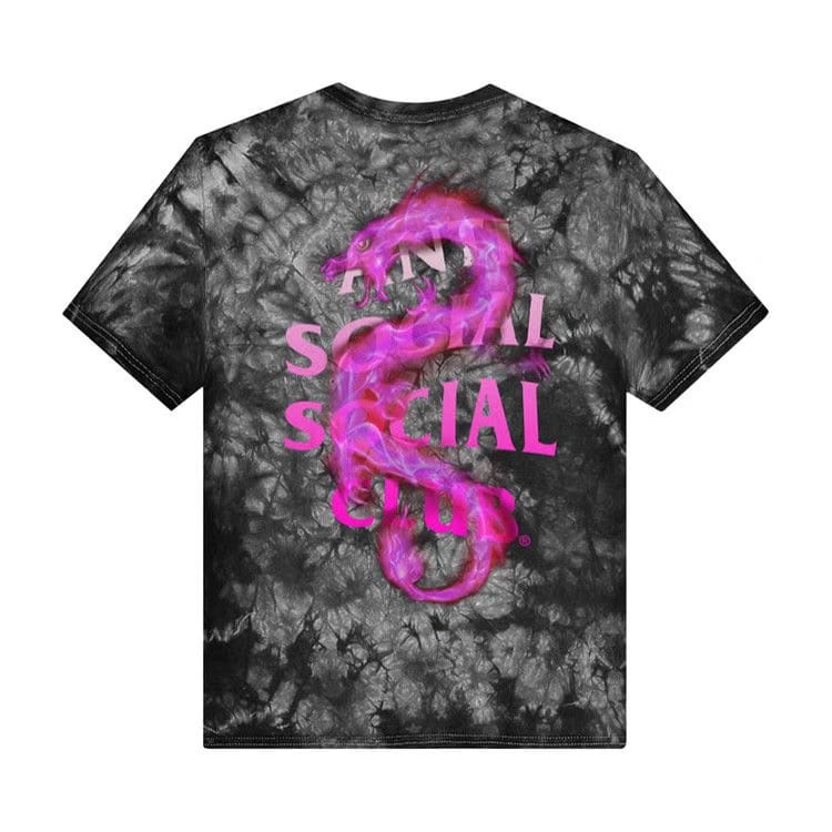 Anti Social Social Club Summer In Minsk T-Shirt Black Tie Dye