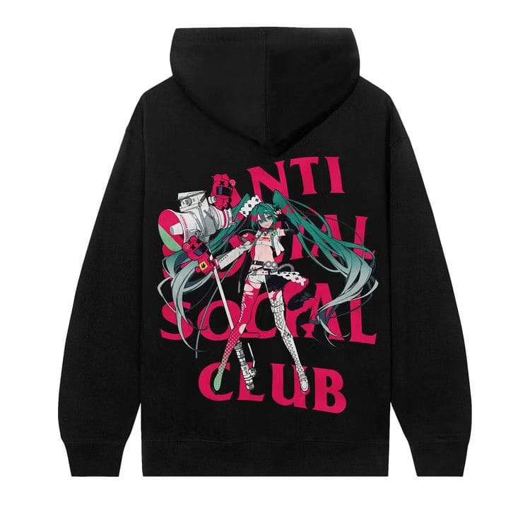 Anti Social Social Club x Goodsmile Racing Virtual Echo Hoodie Black
