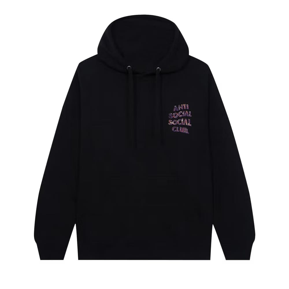 Anti Social Social Club Layer Lock Black Hoodie Black