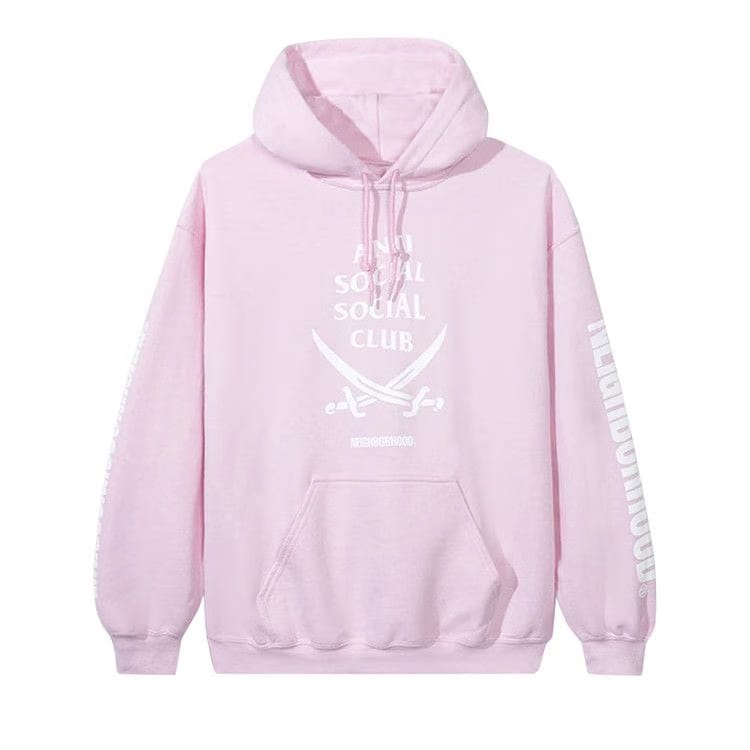 Anti Social Social Club x Neighborhood 6IX Hoodie Pink