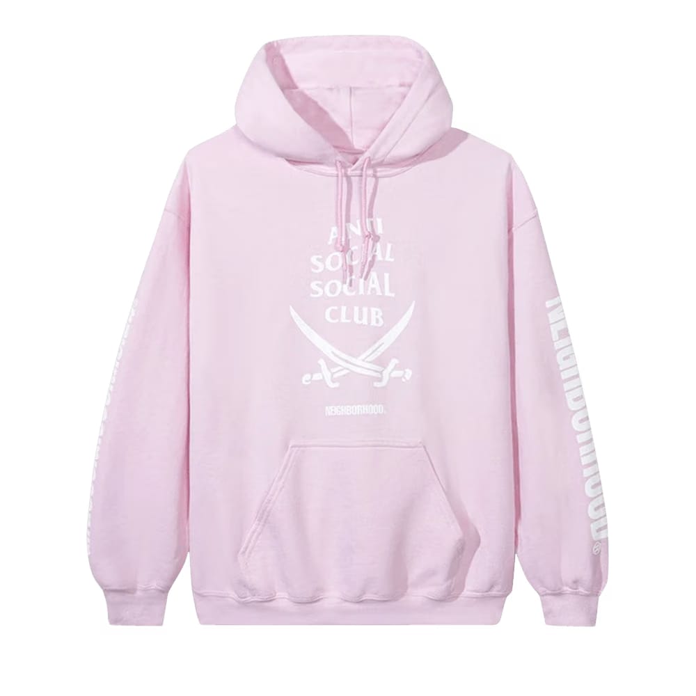 Anti Social Social Club x Neighborhood 6IX Hoodie Pink