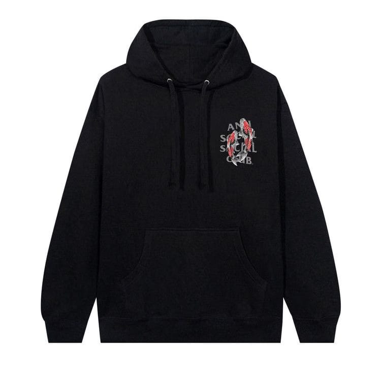 Anti Social Social Club Koi Garden Hoodie (3M Reflective) Black
