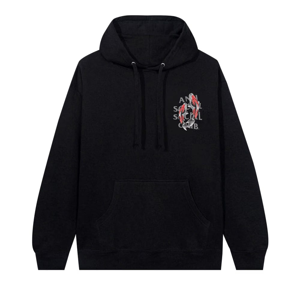 Anti Social Social Club Koi Garden Hoodie (3M Reflective) Black
