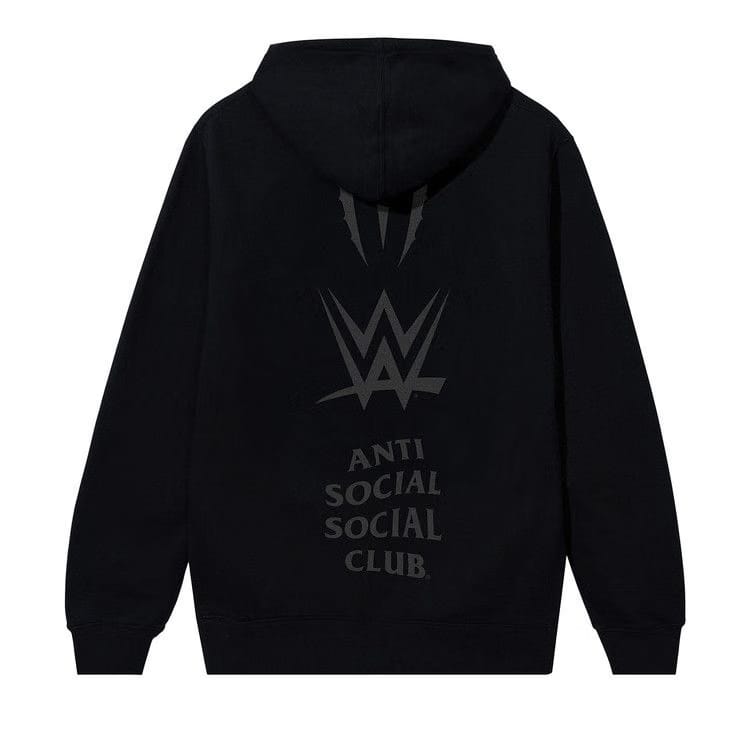 Anti Social Social Club x WWE Roman Reigns Zip Hoodie Black