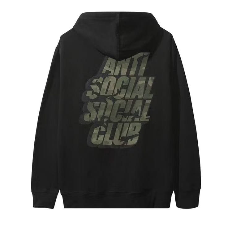 Anti Social Social Club Blocked Hoodie Black/Green Camo