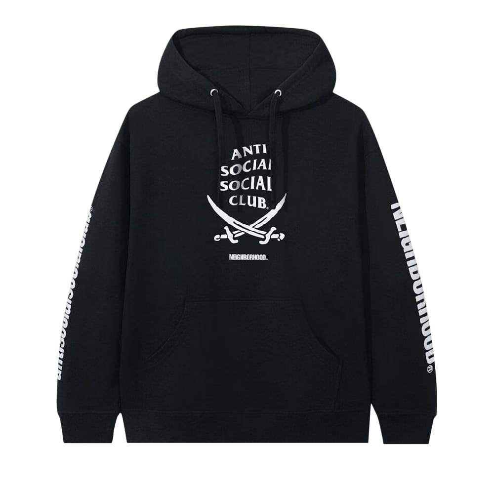 Anti Social Social Club x Neighborhood 6IX Hoodie Black