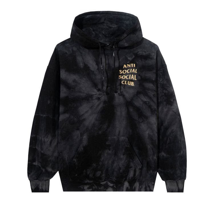 Anti Social Social Club Effectionate Tie Dye Hoodie Black