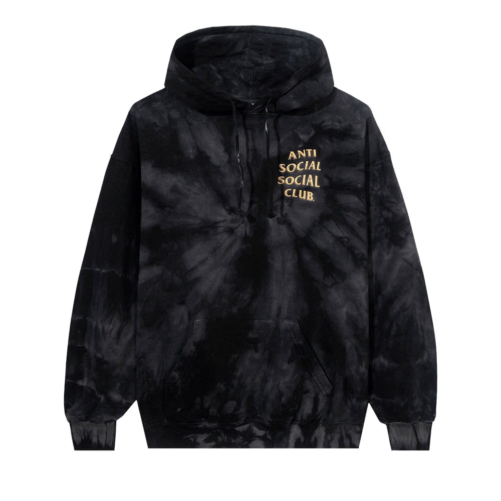 Anti Social Social Club Effectionate Tie Dye Hoodie Black