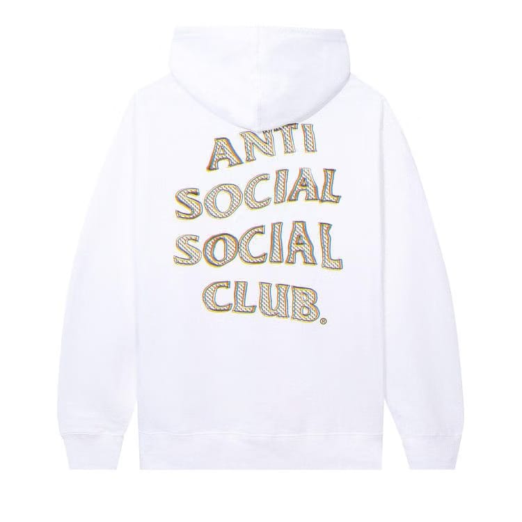 Anti Social Social Club Blurred Lines Mind Games Hoodie White
