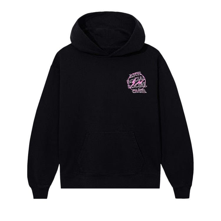Anti Social Social Club x Fragment Design Bolt Hoodie Black/Pink