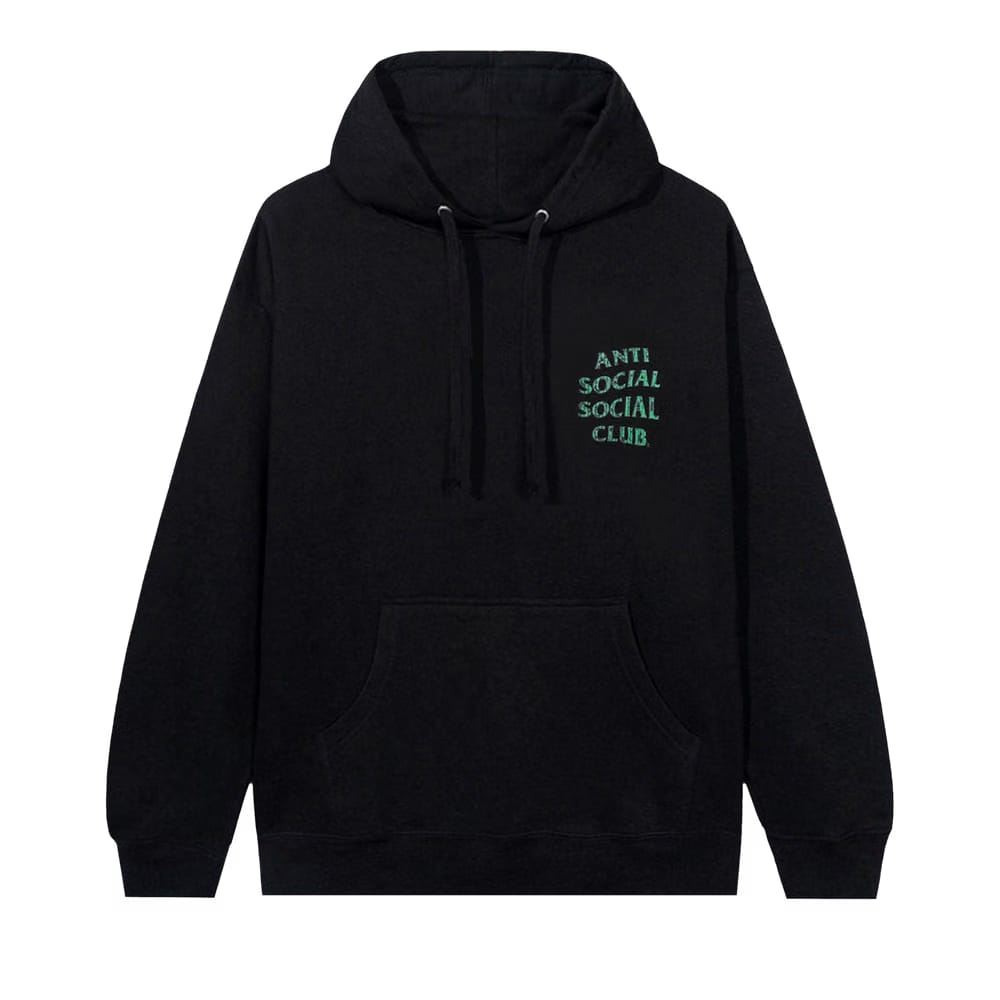 Anti Social Social Club Glitch Hoodie Black