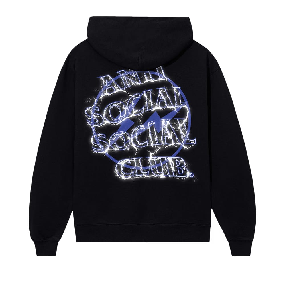 Anti Social Social Club x Fragment Design Bolt Hoodie Black/Navy
