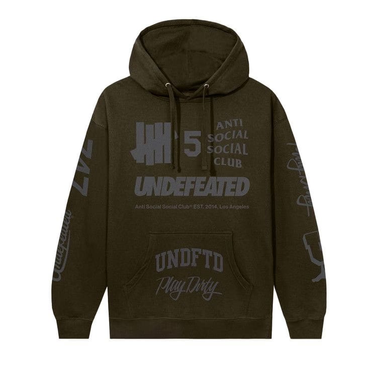 Anti Social Social Club x Undefeated Schizophrenia Hoodie Army