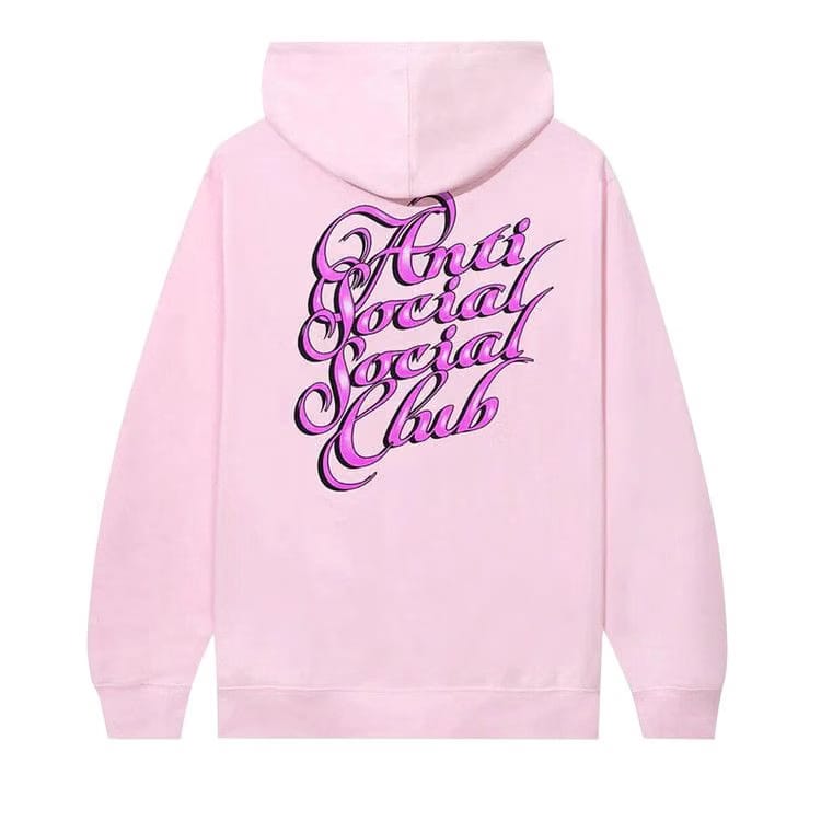 Anti Social Social Club Eyelash Hoodie Pink