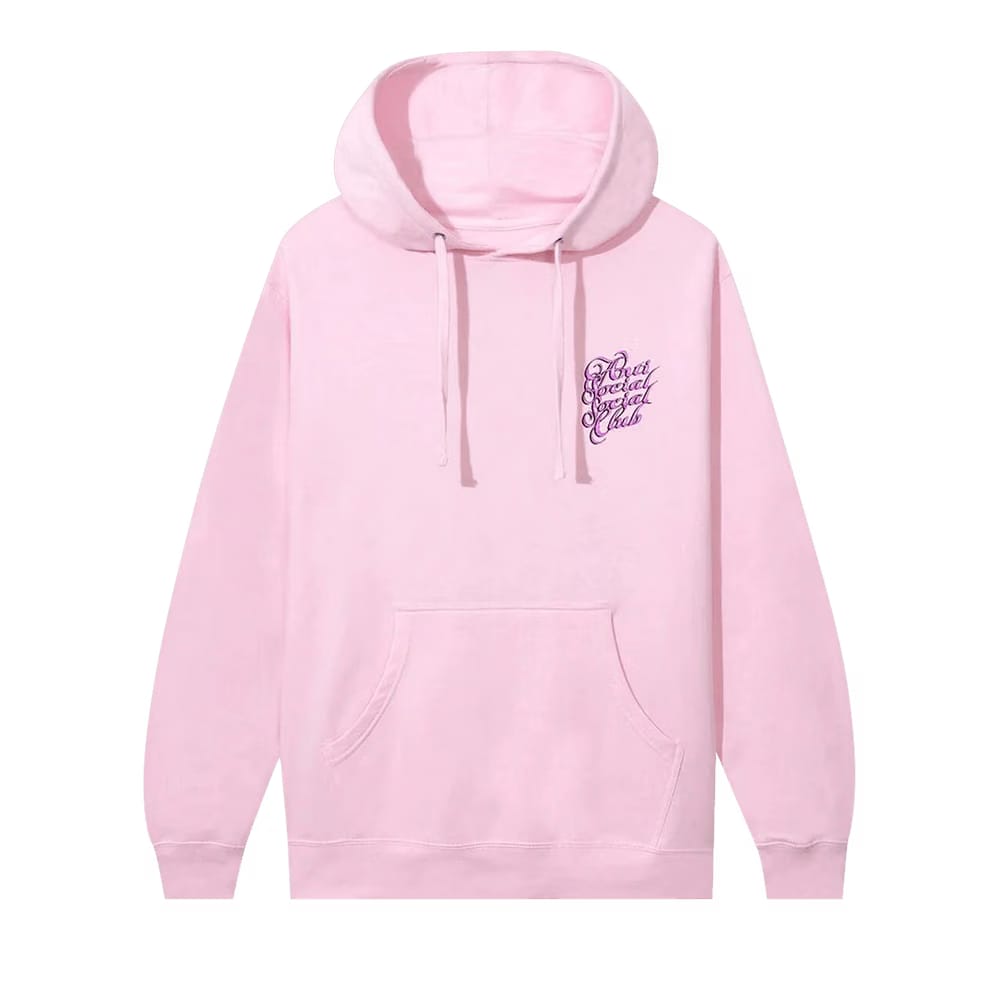 Anti Social Social Club Eyelash Hoodie Pink