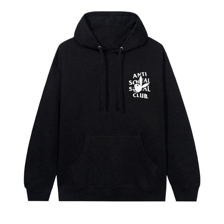 Anti Social Social Club x Playboy Bunny Logo Hoodie Black