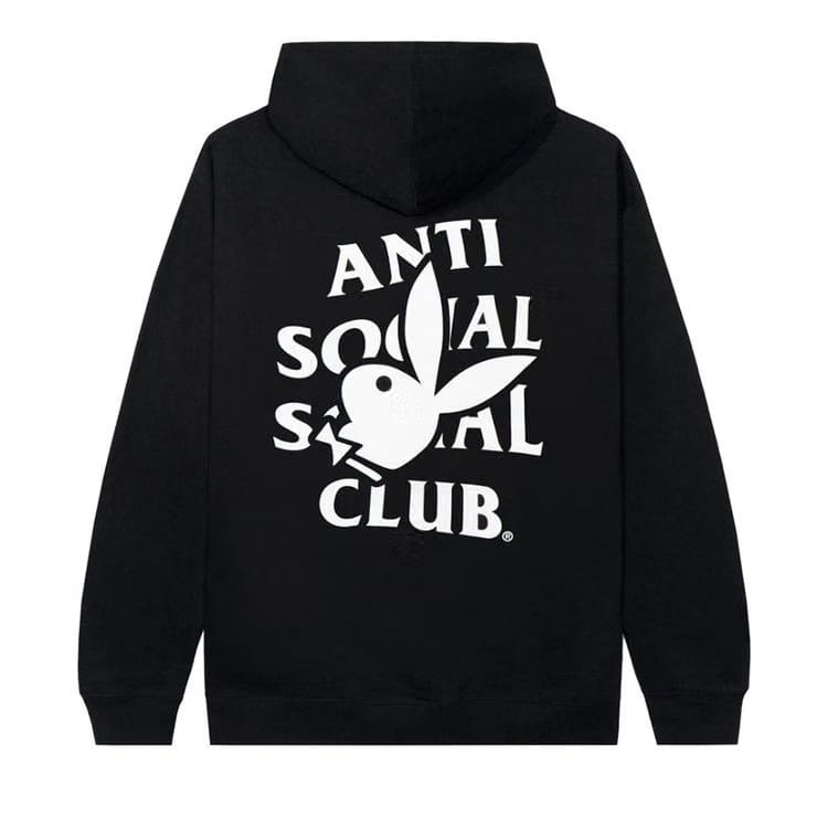 Anti Social Social Club x Playboy Bunny Logo Hoodie Black